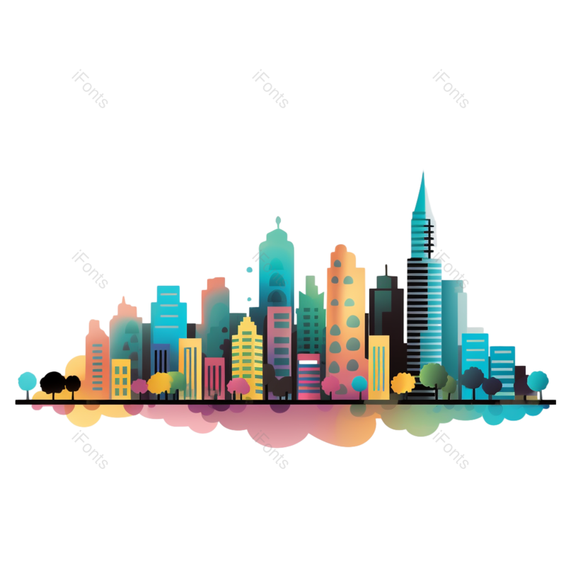 工程图片,白色背景元素,办公楼PNG,建筑免抠素材